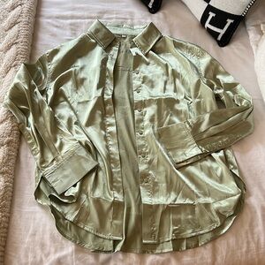 Daily Drills Silky Button Down